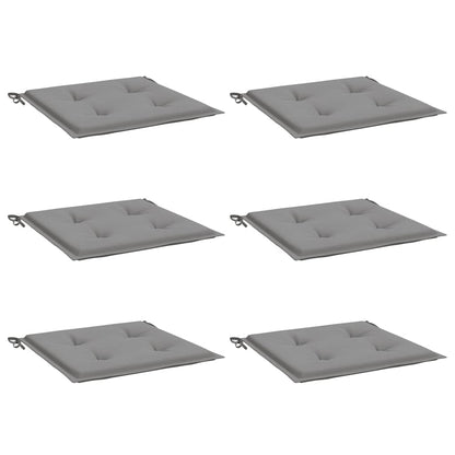 Cuscini per Sedia 6 pz Grigi 40x40x3 cm in Tessuto Oxford | homemem39
