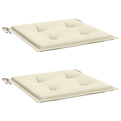 Cuscini per Sedia 2 pz Crema 40x40x3 cm in Tessuto Oxford | homemem39