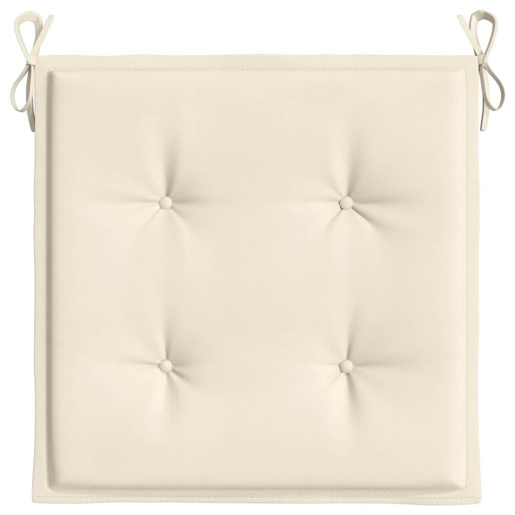 Cuscini per Sedia 6 pz Crema 40x40x3 cm in Tessuto Oxford | homemem39