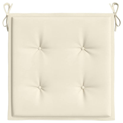 Cuscini per Sedia 6 pz Crema 40x40x3 cm in Tessuto Oxford | homemem39