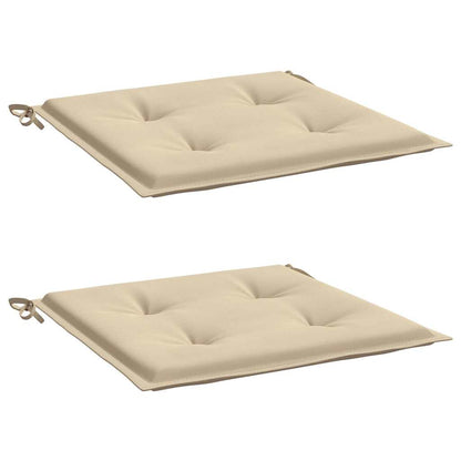 Cuscini per Sedia 2 pz Beige 40x40x3 cm in Tessuto Oxford | homemem39