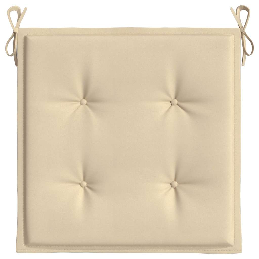 Cuscini per Sedia 2 pz Beige 40x40x3 cm in Tessuto Oxford | homemem39