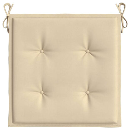 Cuscini per Sedia 2 pz Beige 40x40x3 cm in Tessuto Oxford | homemem39