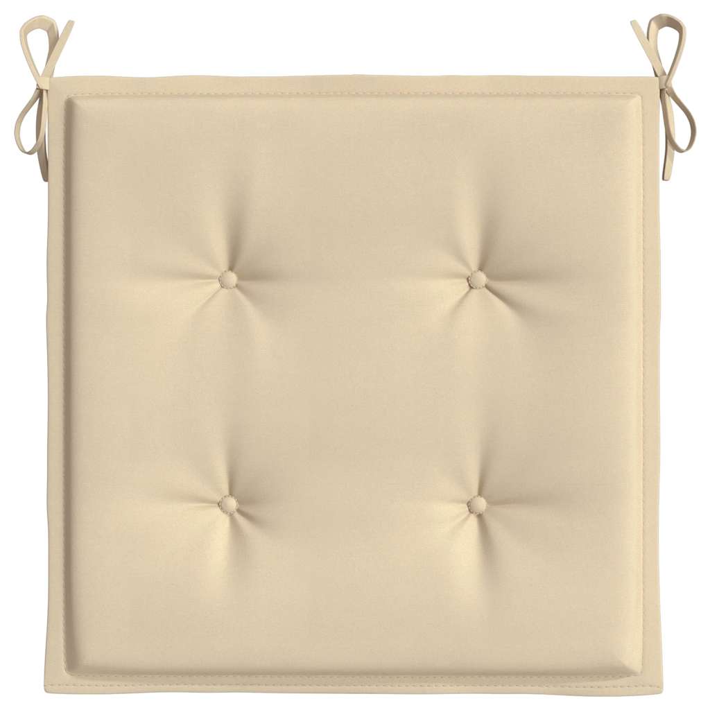Cuscini per Sedia 6 pz Beige 40x40x3 cm in Tessuto Oxford | homemem39
