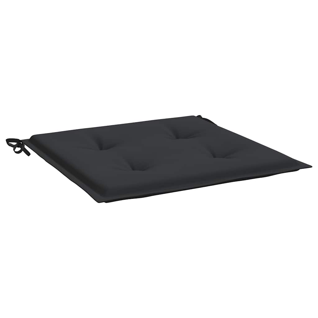 Cuscini per Sedia 6 pz Neri 40x40x3 cm in Tessuto Oxford | homemem39
