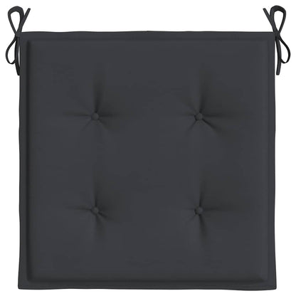 Cuscini per Sedia 6 pz Neri 40x40x3 cm in Tessuto Oxford | homemem39