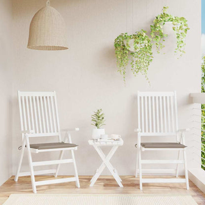 Cuscini per Sedia 2 pz Tortora 40x40x3 cm in Tessuto Oxford | homemem39
