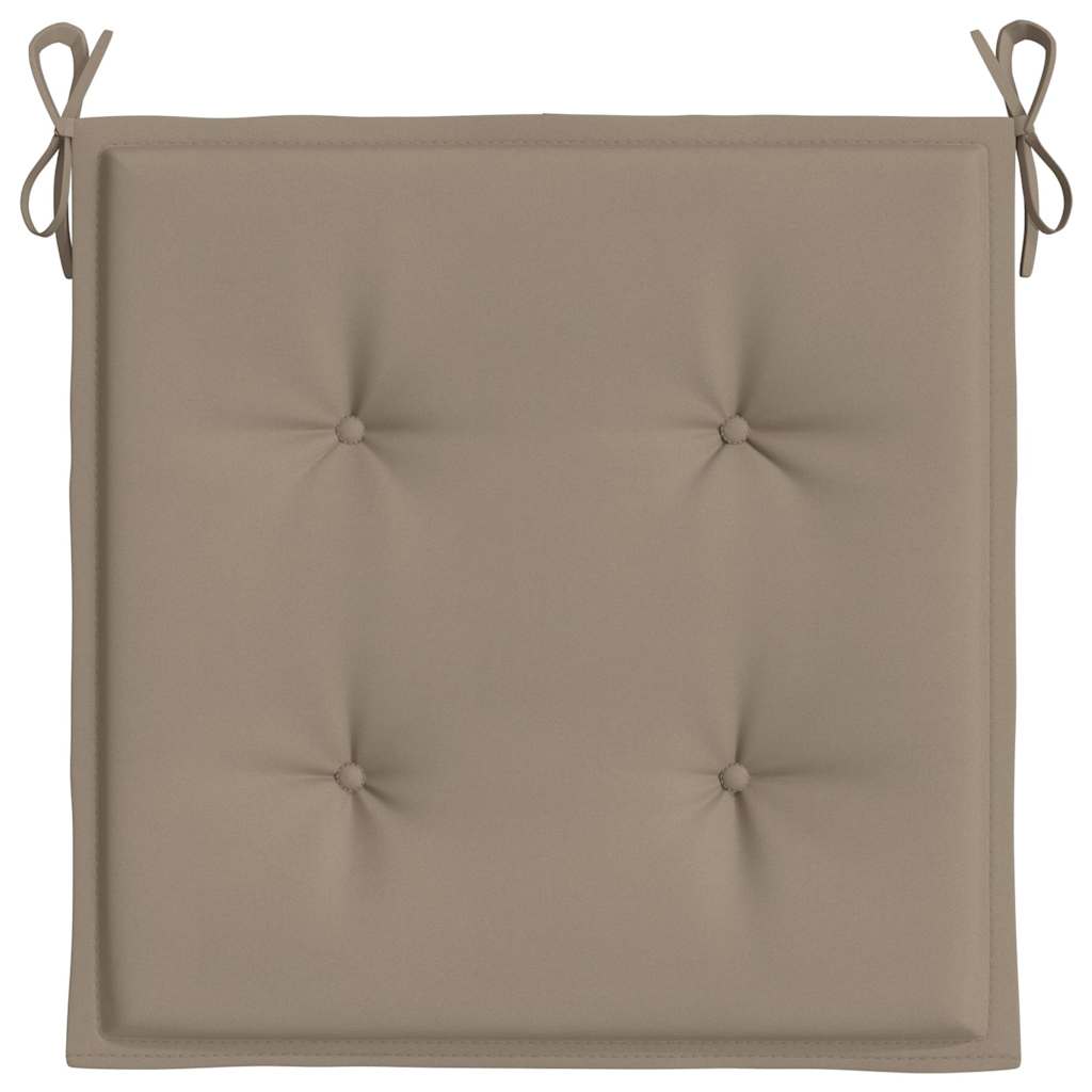 Cuscini per Sedia 6 pz Tortora 40x40x3 cm in Tessuto Oxford | homemem39