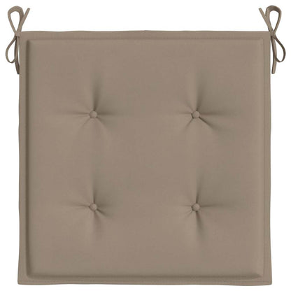 Cuscini per Sedia 6 pz Tortora 40x40x3 cm in Tessuto Oxford | homemem39