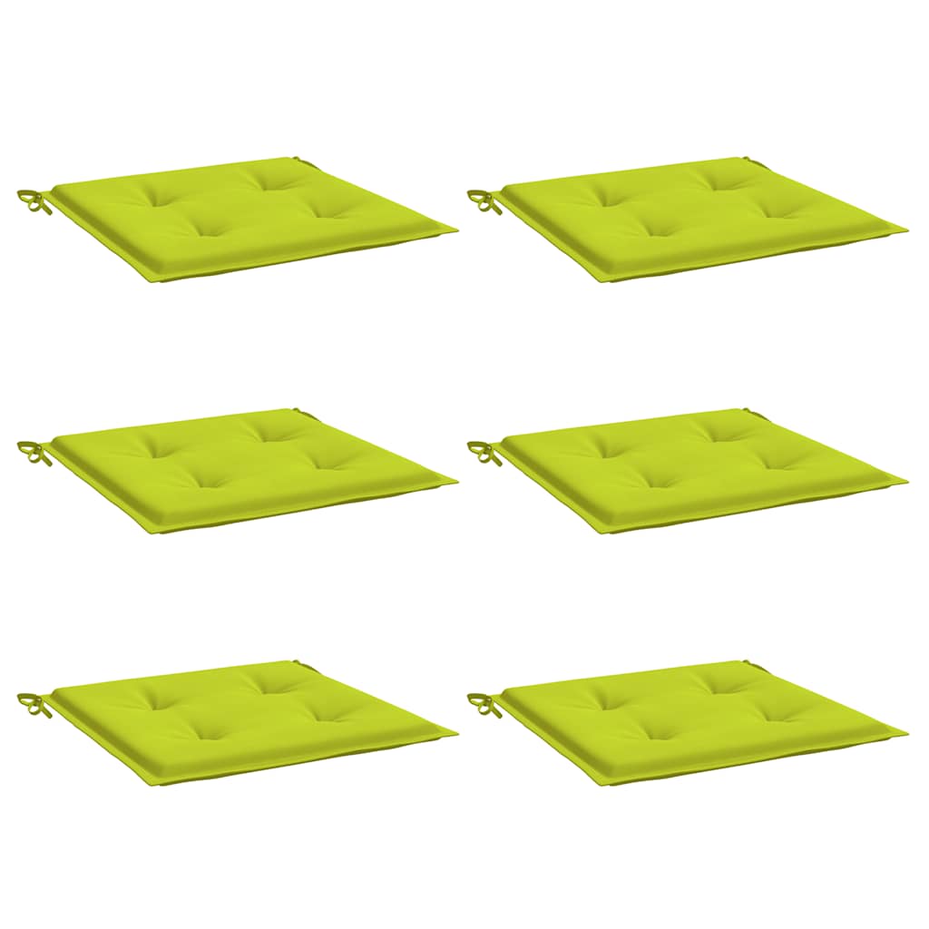 Cuscini per Sedia 6 pz Verde Intenso 40x40x3 cm Tessuto Oxford | homemem39