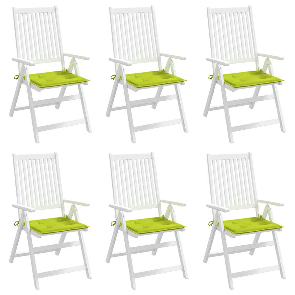 Cuscini per Sedia 6 pz Verde Intenso 40x40x3 cm Tessuto Oxford | homemem39