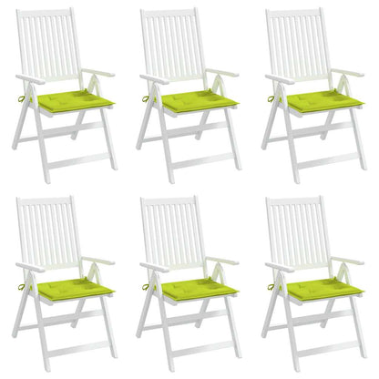 Cuscini per Sedia 6 pz Verde Intenso 40x40x3 cm Tessuto Oxford | homemem39