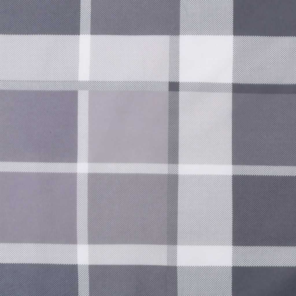 Cuscini per Sedia 6 pz a Quadri Grigi 40x40x3cm Tessuto Oxford | homemem39