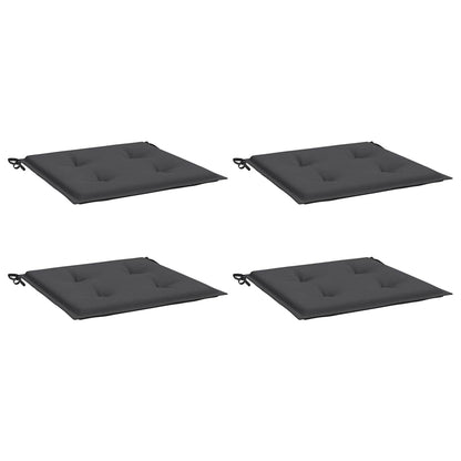 Cuscini per Sedia 4 pz Antracite 50x50x3 cm in Tessuto Oxford | homemem39