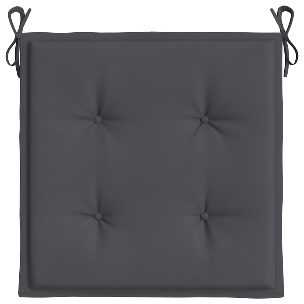 Cuscini per Sedia 4 pz Antracite 50x50x3 cm in Tessuto Oxford | homemem39