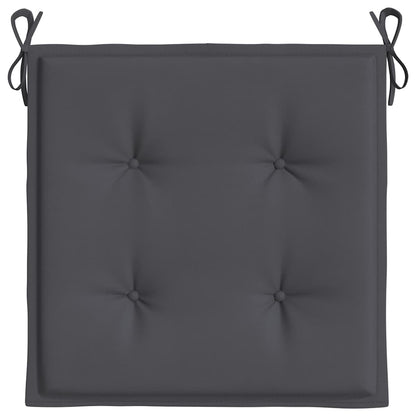 Cuscini per Sedia 6 pz Antracite 50x50x3 cm in Tessuto Oxford | homemem39