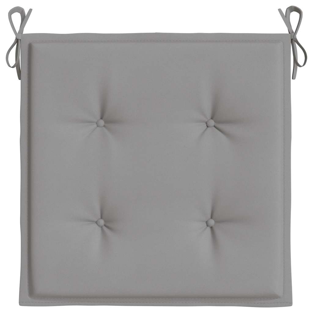 Cuscini per Sedia 6 pz Grigi 50x50x3 cm in Tessuto Oxford | homemem39