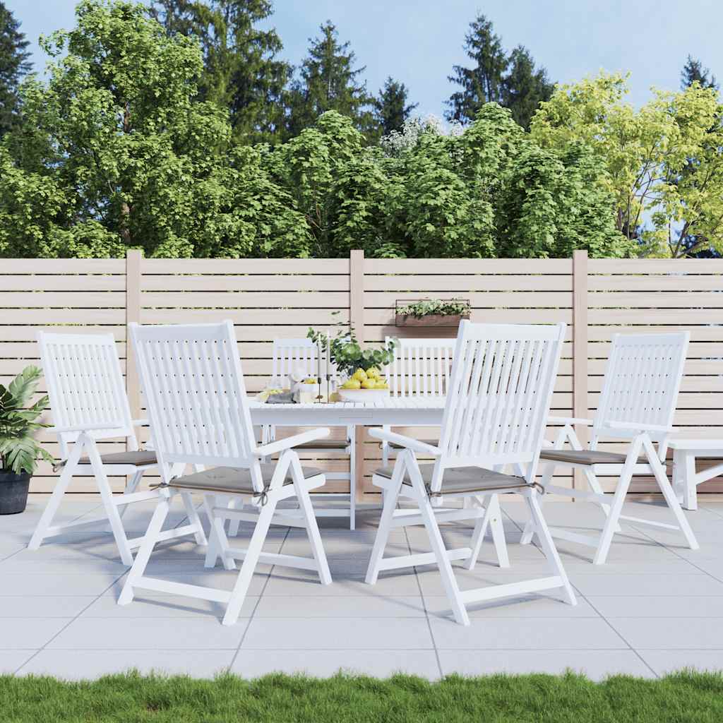 Cuscini per Sedia 6 pz Grigi 50x50x3 cm in Tessuto Oxford | homemem39