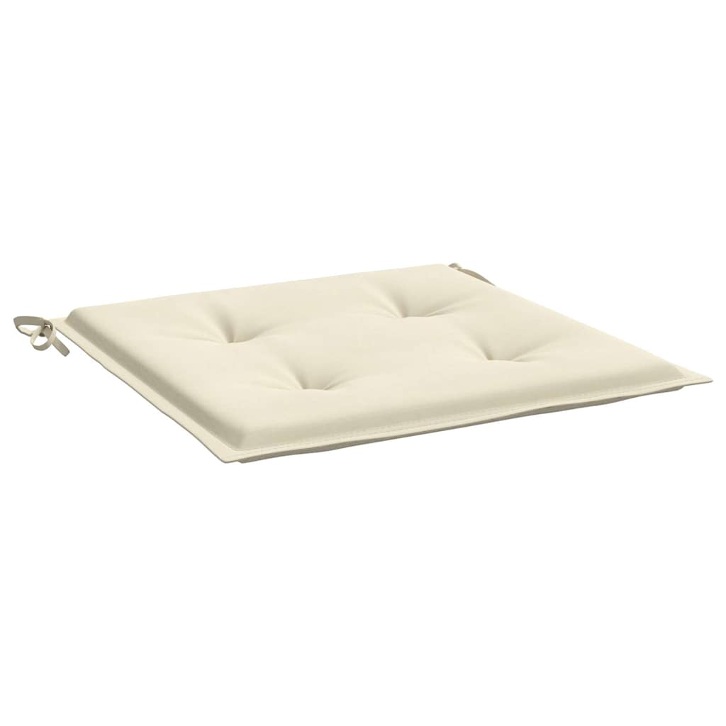 Cuscini per Sedia 6 pz Crema 50x50x3 cm in Tessuto Oxford | homemem39