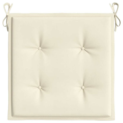 Cuscini per Sedia 6 pz Crema 50x50x3 cm in Tessuto Oxford | homemem39