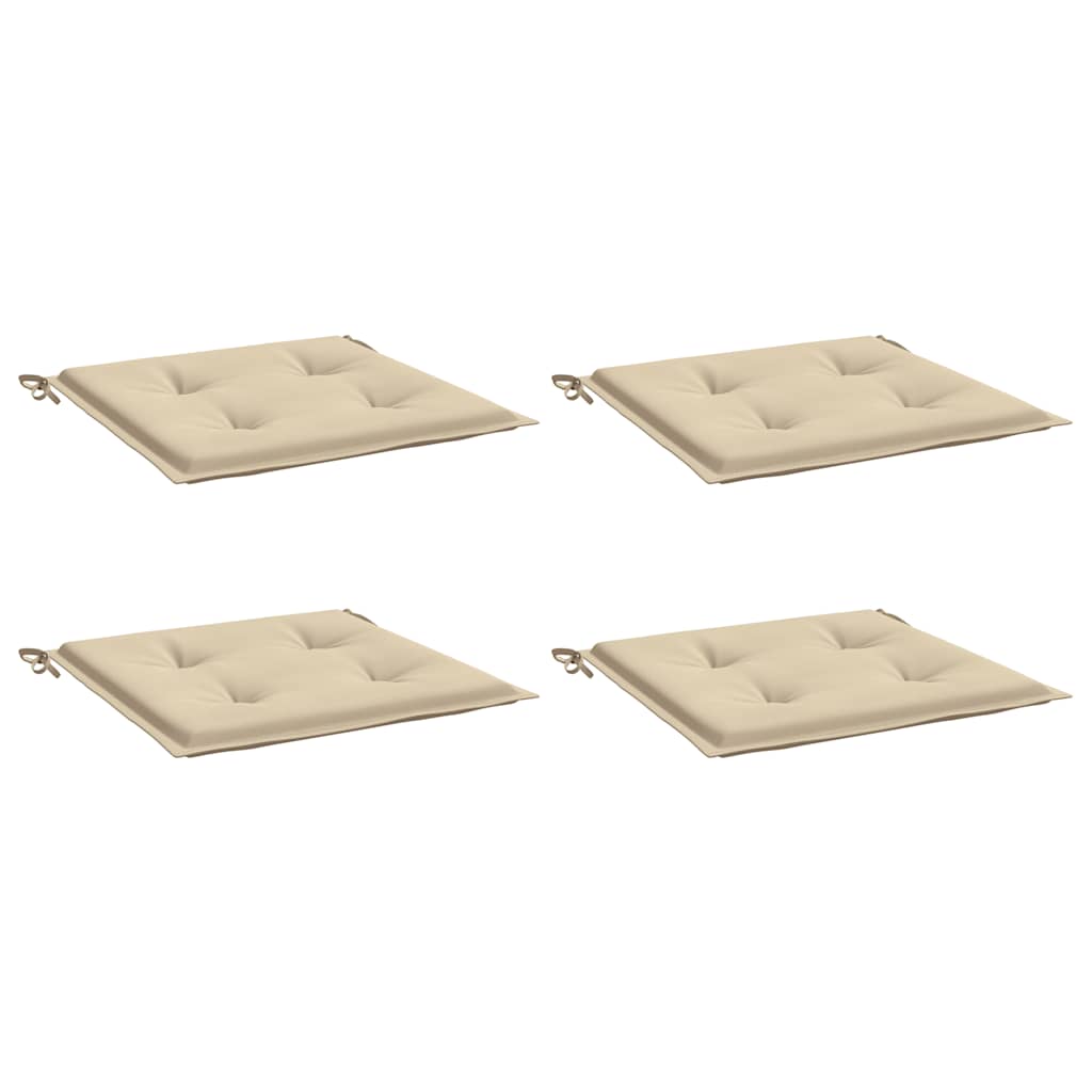 Cuscini per Sedia 2 pz Beige 50x50x4 cm in Tessuto Oxfor4 | homemem39