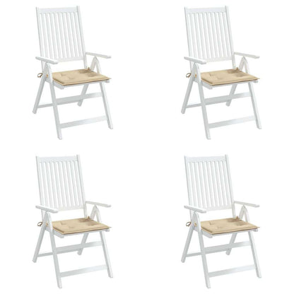 Cuscini per Sedia 2 pz Beige 50x50x3 cm in Tessuto Oxfor4 | homemem39