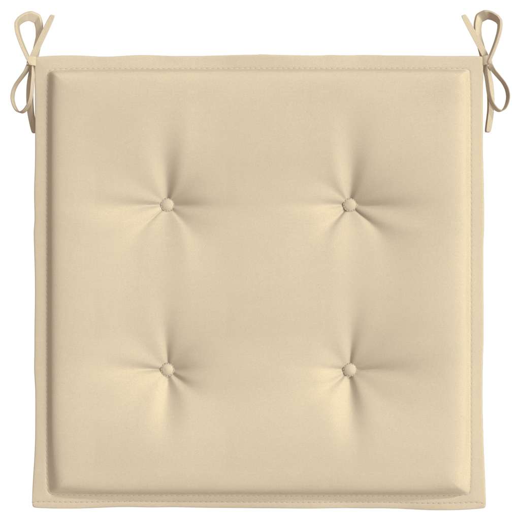 Cuscini per Sedia 6 pz Beige 50x50x4 cm in Tessuto Oxford - homemem39