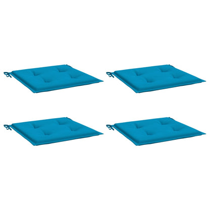 Cuscini per Sedia 4 pz Blu 50x50x3 cm in Tessuto Oxford - homemem39