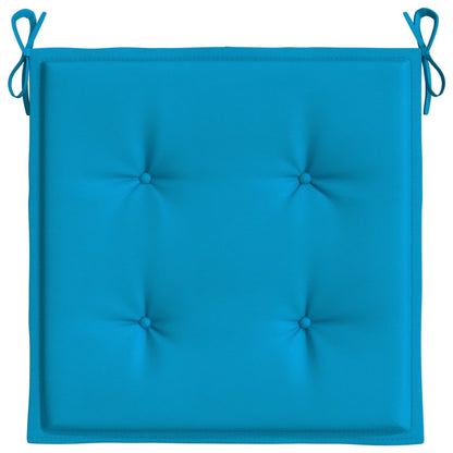 Cuscini per Sedia 4 pz Blu 50x50x3 cm in Tessuto Oxford - homemem39