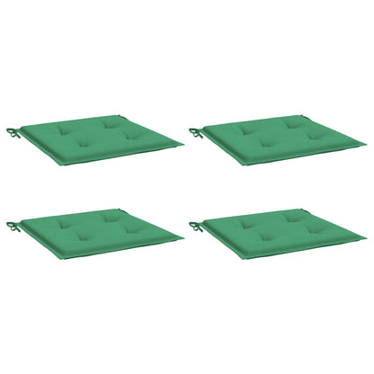 Cuscini per Sedia 4 pz Verdi 50x50x3 cm in Tessuto Oxford - homemem39
