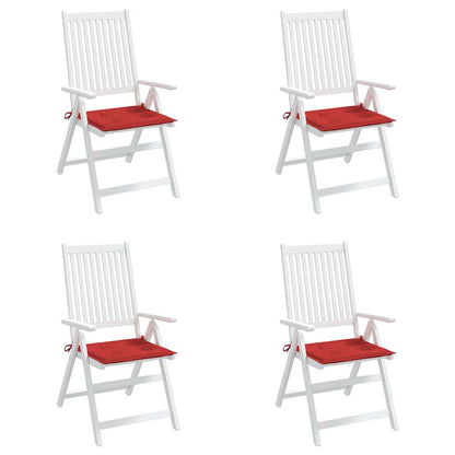 Cuscini per Sedia 4 pz Rossi 50x50x3 cm in Tessuto Oxford | homemem39
