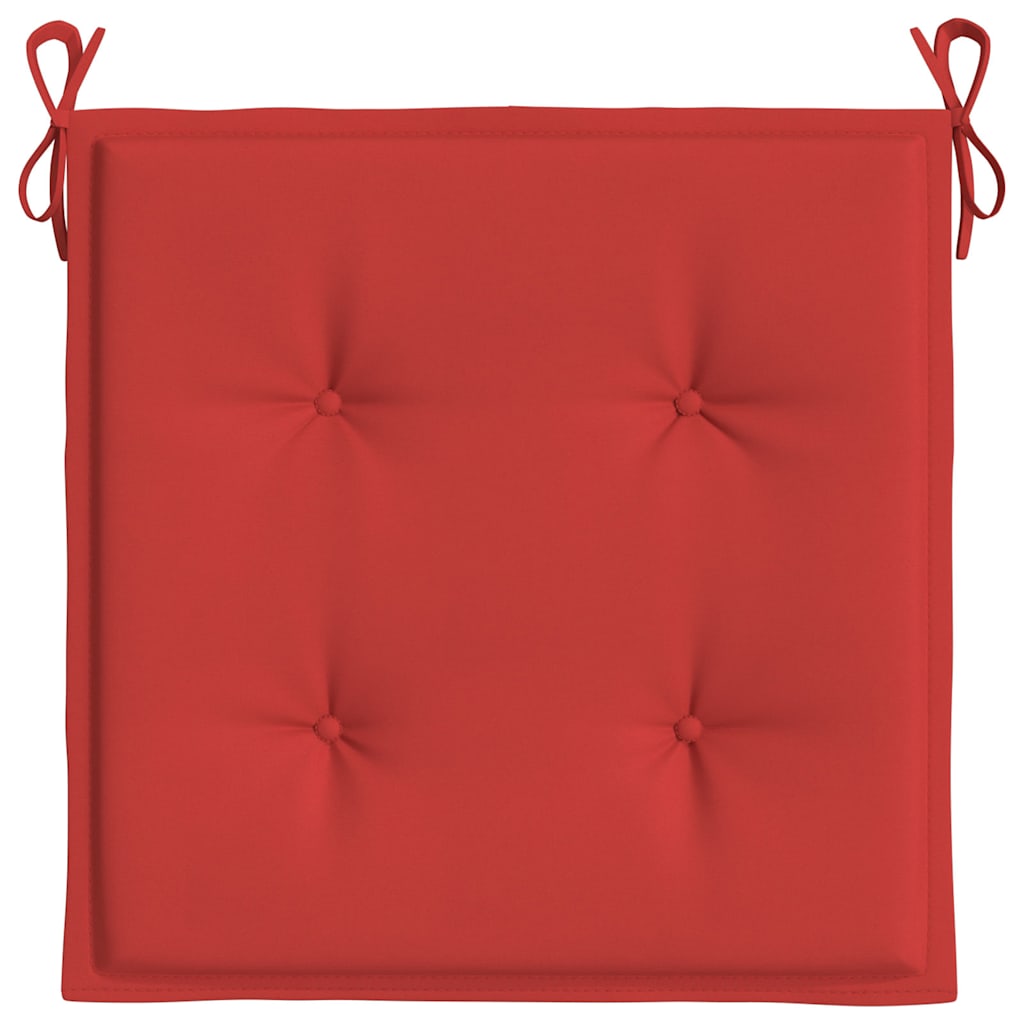Cuscini per Sedia 6 pz Rossi 50x50x3 cm in Tessuto Oxford | homemem39