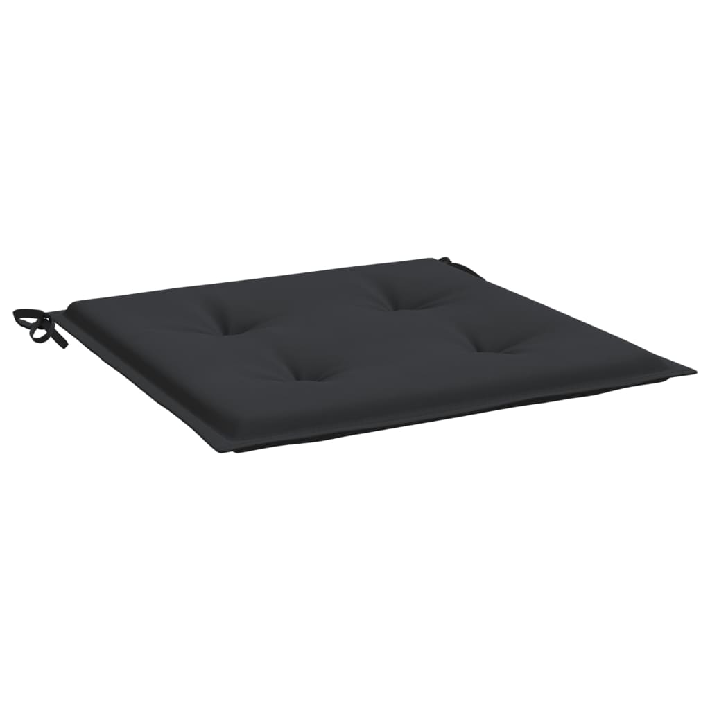 Cuscini per Sedia 6 pz Neri 50x50x4 cm in Tessuto Oxford | homemem39