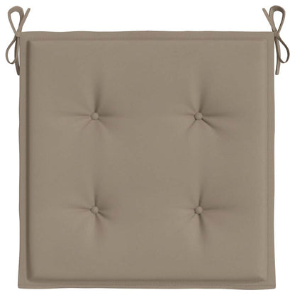 Cuscini per Sedia 4 pz Tortora 50x50x4 cm in Tessuto Oxford | homemem39