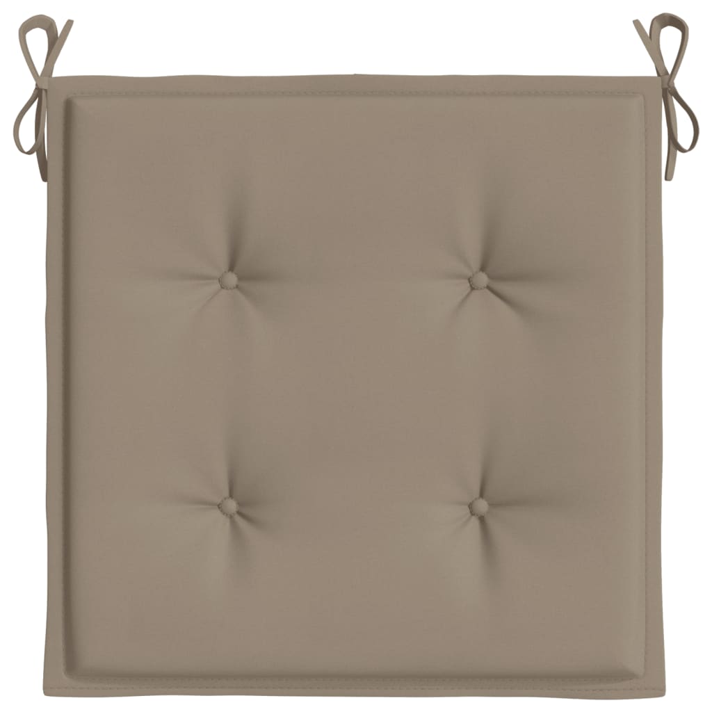 Cuscini per Sedia 6 pz Tortora 50x50x4 cm in Tessuto Oxford | homemem39
