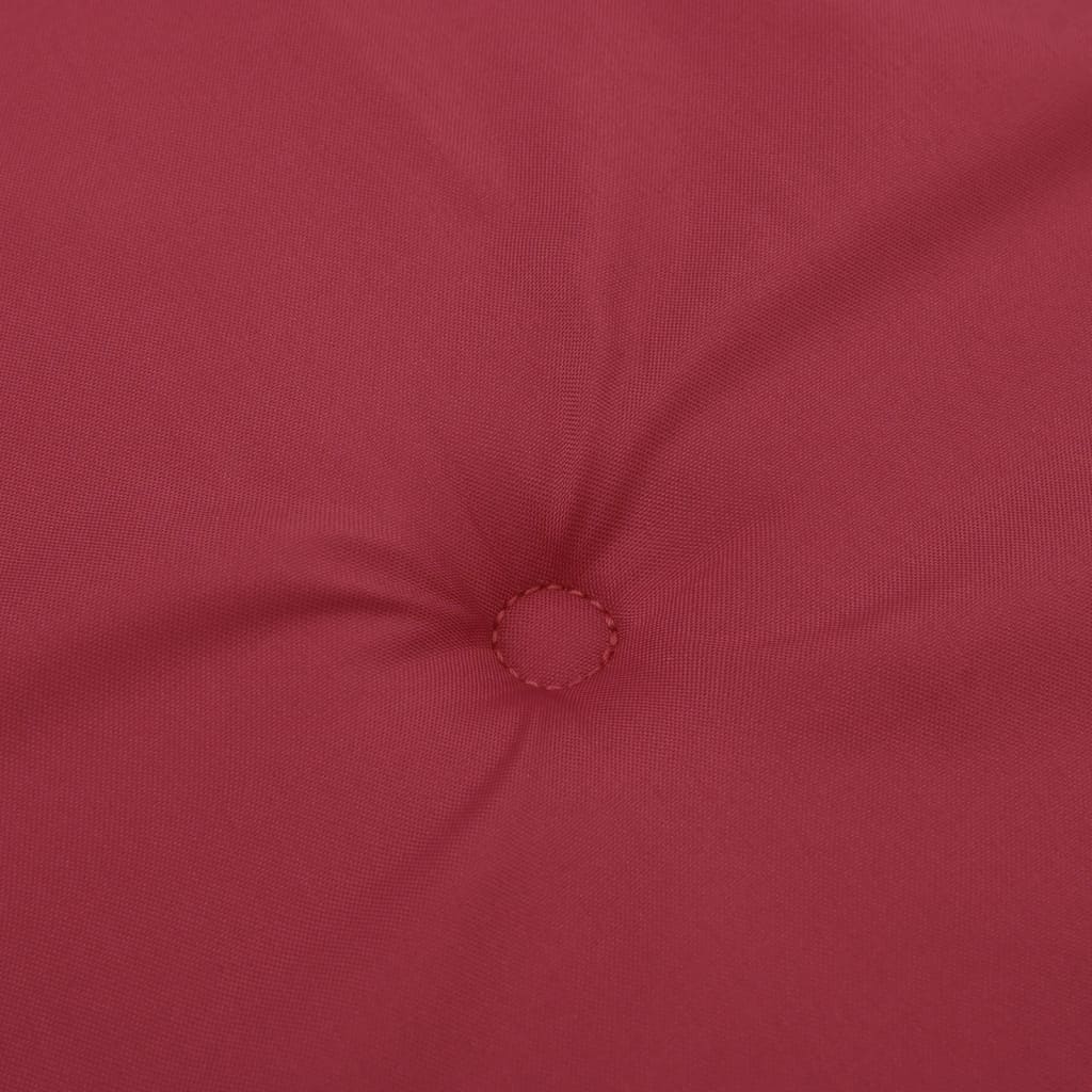 Cuscini per Sedia 4 pz Rosso Vino 50x50x4 cm in Tessuto Oxford | homemem39