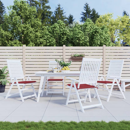 Cuscini per Sedia 4 pz Rosso Vino 50x50x4 cm in Tessuto Oxford | homemem39