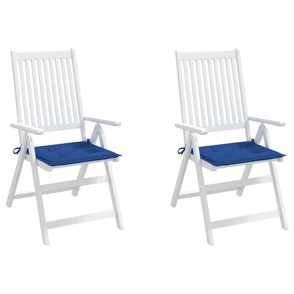 Cuscini per Sedia 2 pz Blu Reale 50x50x4 cm in Tessuto Oxford | homemem39