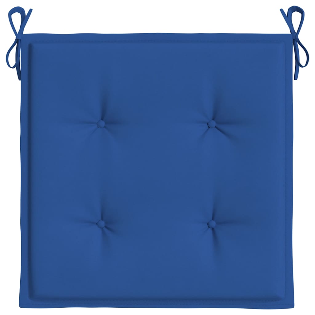 Cuscini per Sedia 2 pz Blu Reale 50x50x4 cm in Tessuto Oxford | homemem39