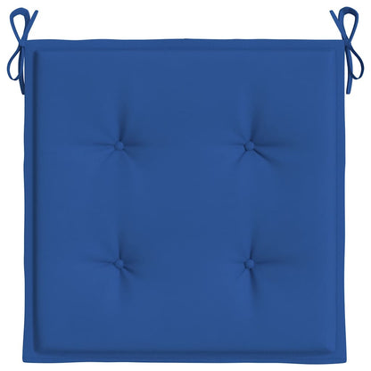 Cuscini per Sedia 2 pz Blu Reale 50x50x4 cm in Tessuto Oxford | homemem39