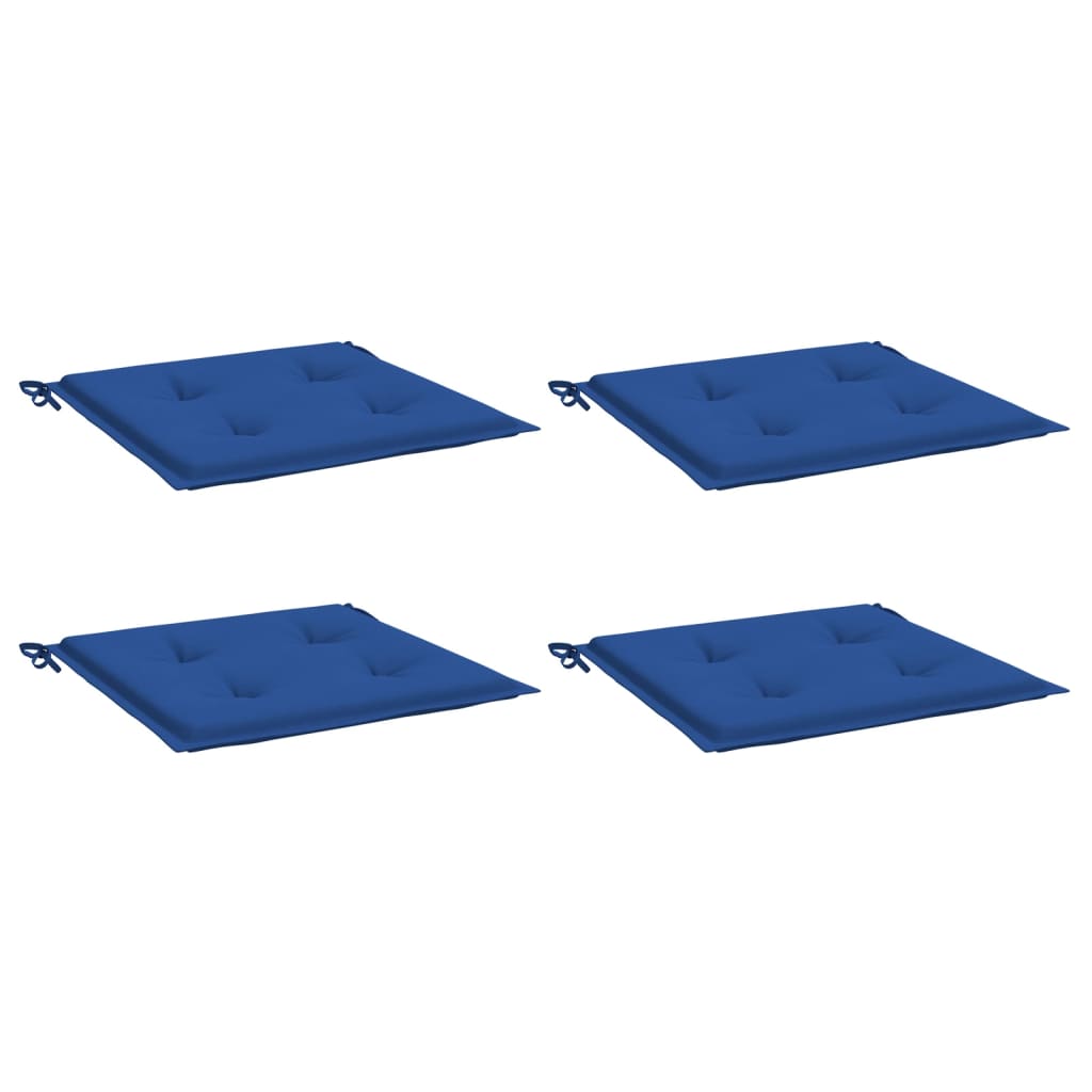 Cuscini per Sedia 4 pz Blu Reale 50x50x3 cm in Tessuto Oxford - homemem39