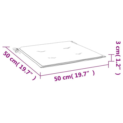 Cuscini per Sedia 6 pz Blu Reale 50x50x3 cm in Tessuto Oxford