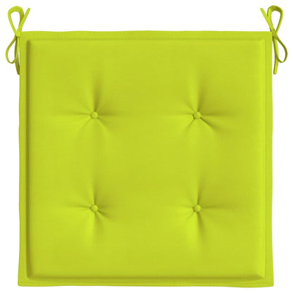 Cuscini per Sedia 6 pz Verde Brillante 50x50x4cm Tessuto Oxford | homemem39