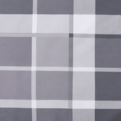 Cuscini per Sedia 4 pz a Quadri Grigi 50x50x3 cm Tessuto Oxford - homemem39