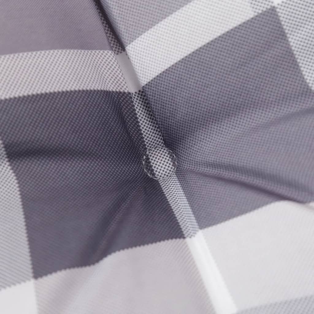 Cuscini per Sedia 6 pz a Quadri Grigi 50x50x4 cm Tessuto Oxford | homemem39