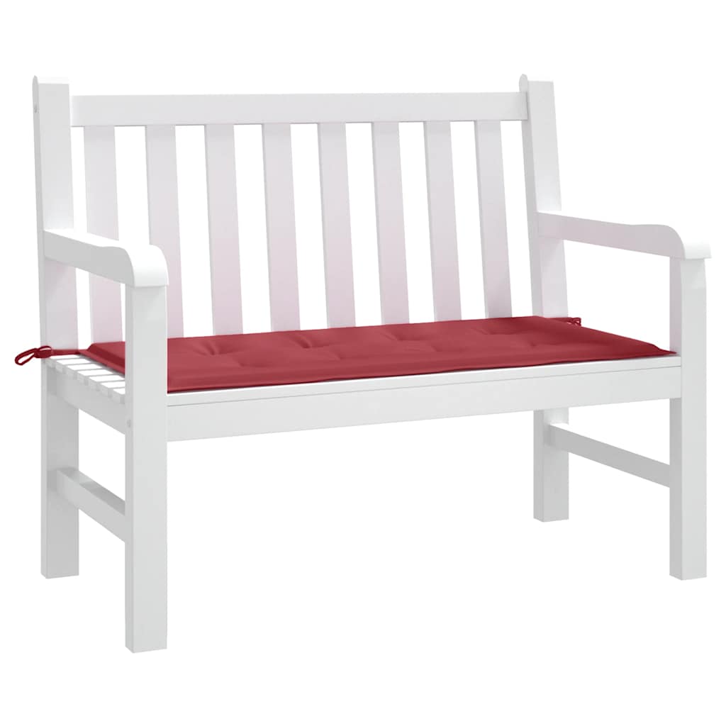 Cuscino per Panca Rosso Vino 120x50x4 cm in Tessuto Oxford | homemem39