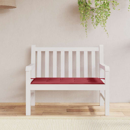 Cuscino per Panca Rosso Vino 120x50x4 cm in Tessuto Oxford | homemem39