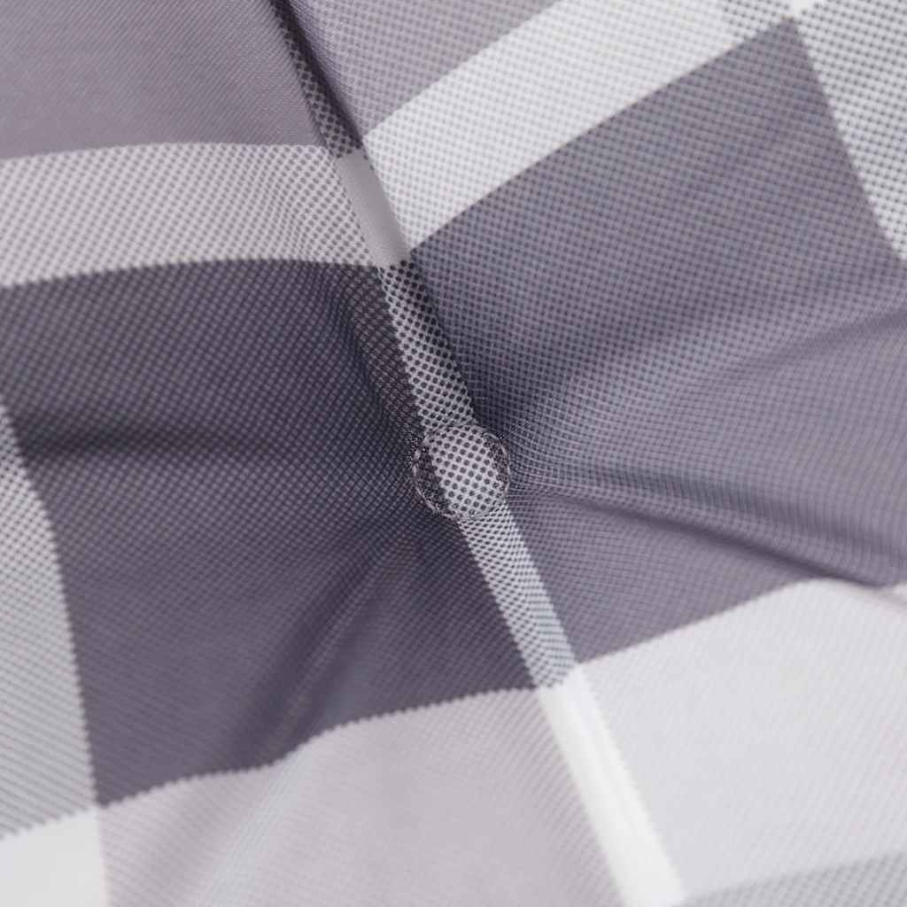 Cuscino per Panca a Quadri Grigi 120x50x4 cm Tessuto Oxford | homemem39