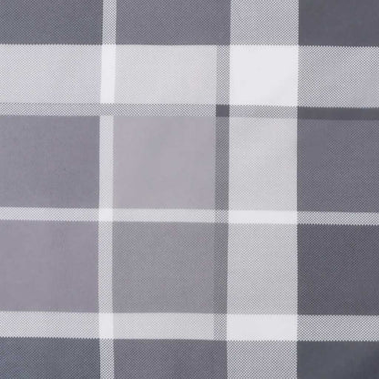 Cuscino per Panca a Quadri Grigi 120x50x4 cm Tessuto Oxford