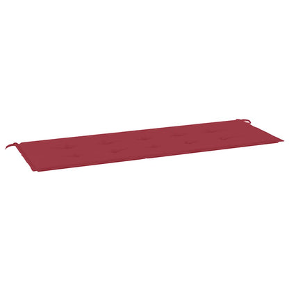 Cuscino per Panca Rosso Vino 150x50x4 cm in Tessuto Oxford
